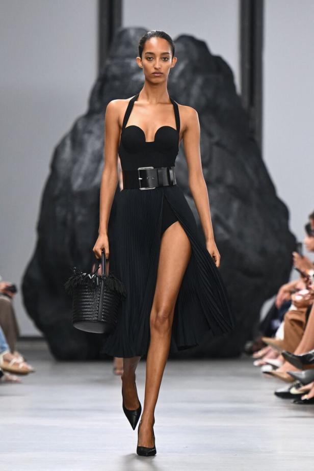 Ein Michael Kors Modell während der New York Fashion Week.