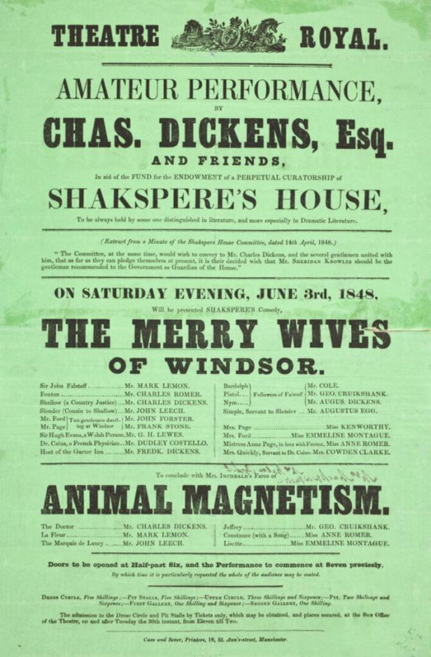 Wie Dickens Shakespeares Haus vor dem Umzug nach Amerika bewahrte