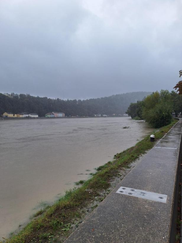 Starkregen in OÖ, dennoch gibt es vorerst leichte Entwarnung