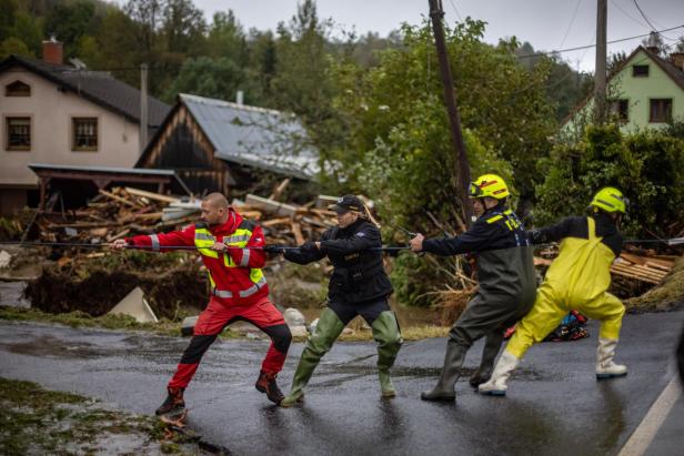 At least four people missing following floods in the Czech Republic