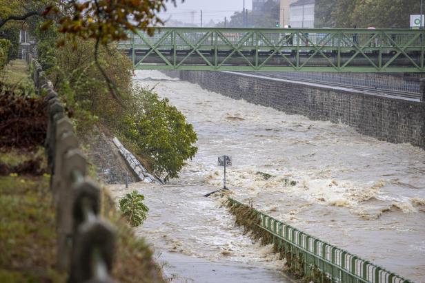 Wienfluss führte laut Daten der Stadt ein 1000-jährliches Hochwasser