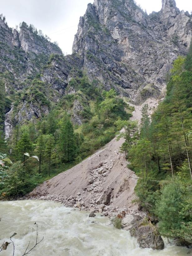 Steinlawinen vermiesen Herbstzauber in den Ötschergräben