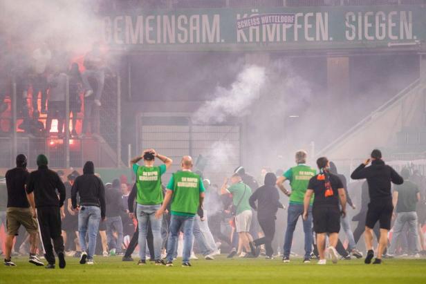 Austria-"Fans" lösten Ausschreitungen nach Derbysieg von Rapid aus