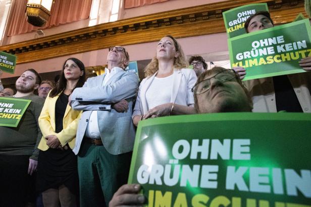 Grüne wollen "weiterkämpfen" - wackelt jetzt Parteichef Kogler?