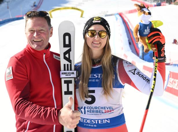 ALPINE SKI-WM 2023: ABFAHRT FRAUEN / ORTLIEB (AUT)