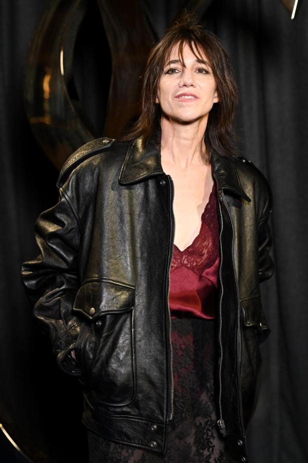 Charlotte Gainsbourg bei der Saint-Laurent-Show in Paris.