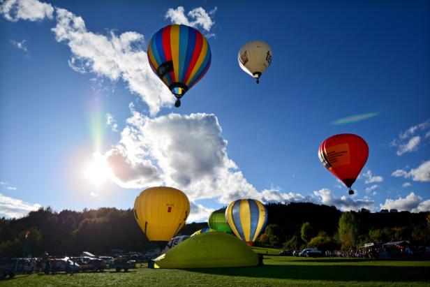 Apfel-Montgolfiade in der Oststeiermark.