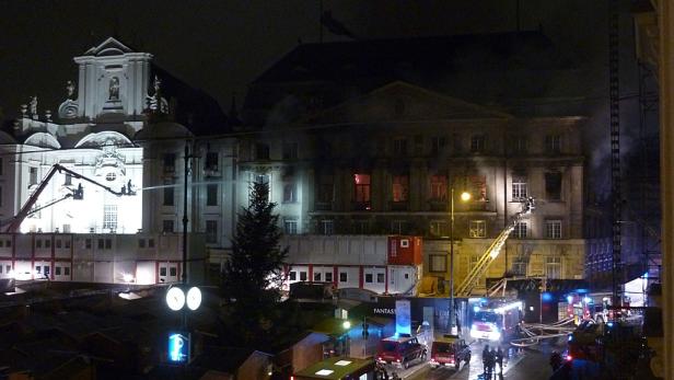 Nächtlicher Großbrand in Wiener Innenstadt