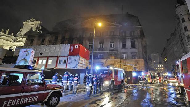 Nächtlicher Großbrand in Wiener Innenstadt