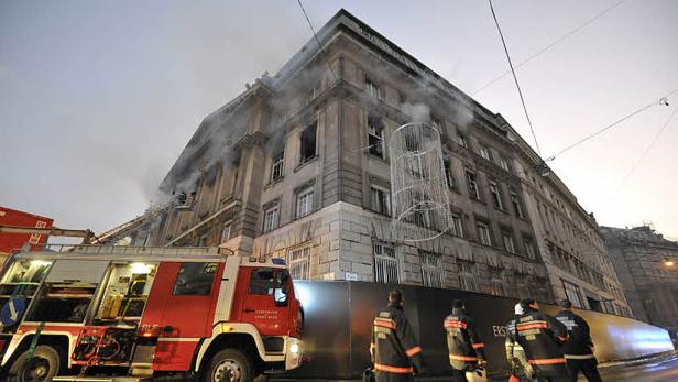 Nächtlicher Großbrand in Wiener Innenstadt
