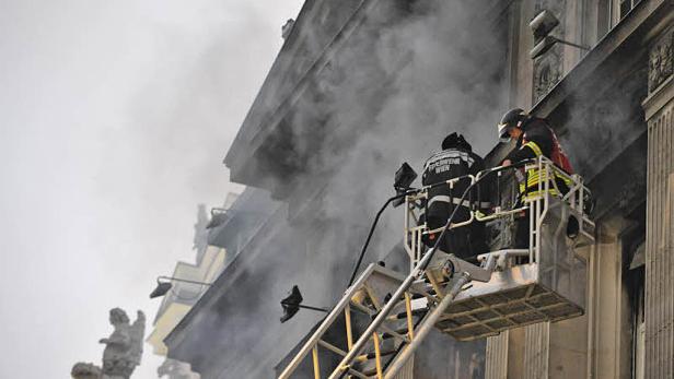 Nächtlicher Großbrand in Wiener Innenstadt