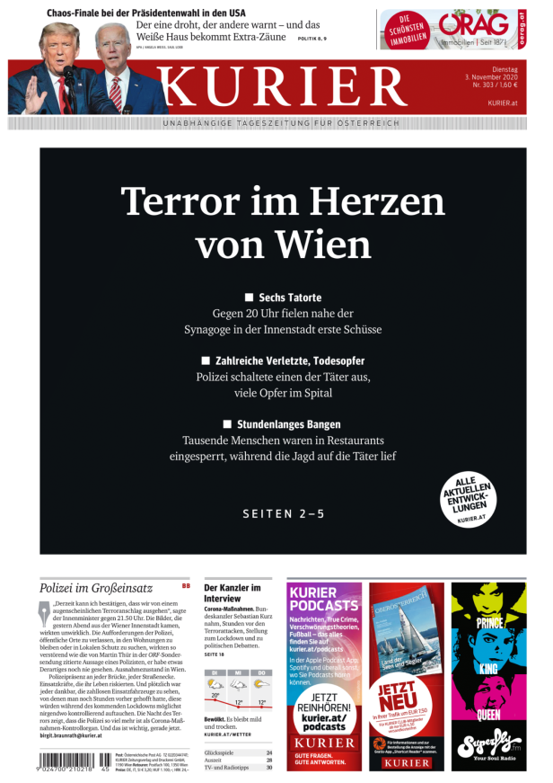 70 Covers aus 70 Jahren KURIER zum Download