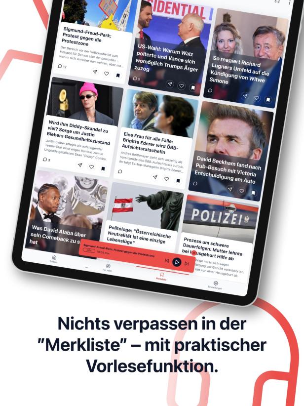 KURIER Edition Feature Merkliste