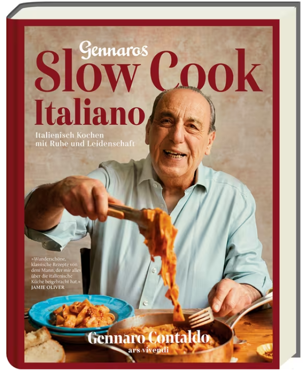 Das Cover des Kochbuchs „Gennaros Slow Cook Italiano“ von Gennaro Contaldo.