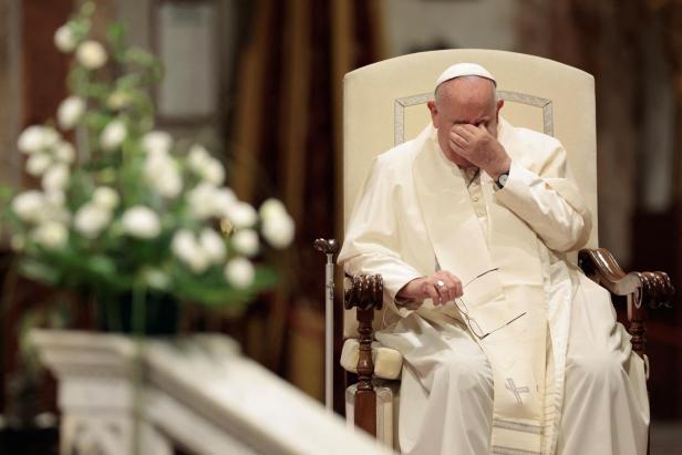 Pope Francis attends an assembly of the Diocese of Rome in the Archbasilica of Saint John Lateran in Rome