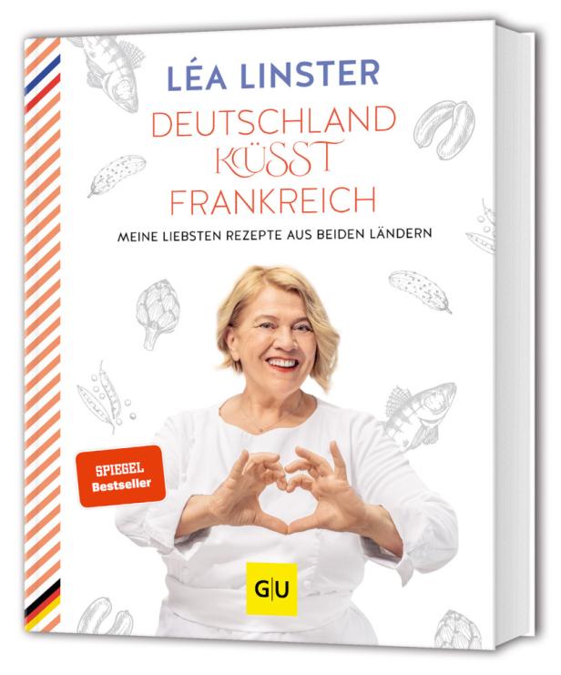 Das Kochbuch „Deutschland küsst Frankreich“ von Léa Linster.