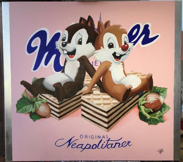 Mannerschnitten mit den beiden bekannten Disney-Eichhörnchen auf der Verpackung.