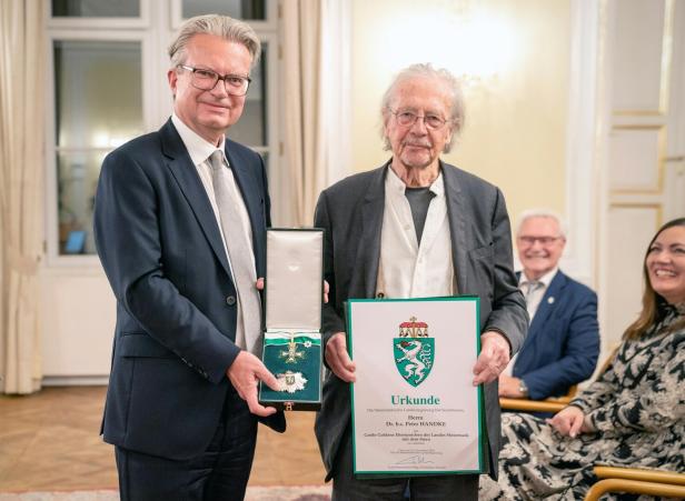 Nobelpreisträger Peter Handke nahm hohe Auszeichnung in Graz entgegen