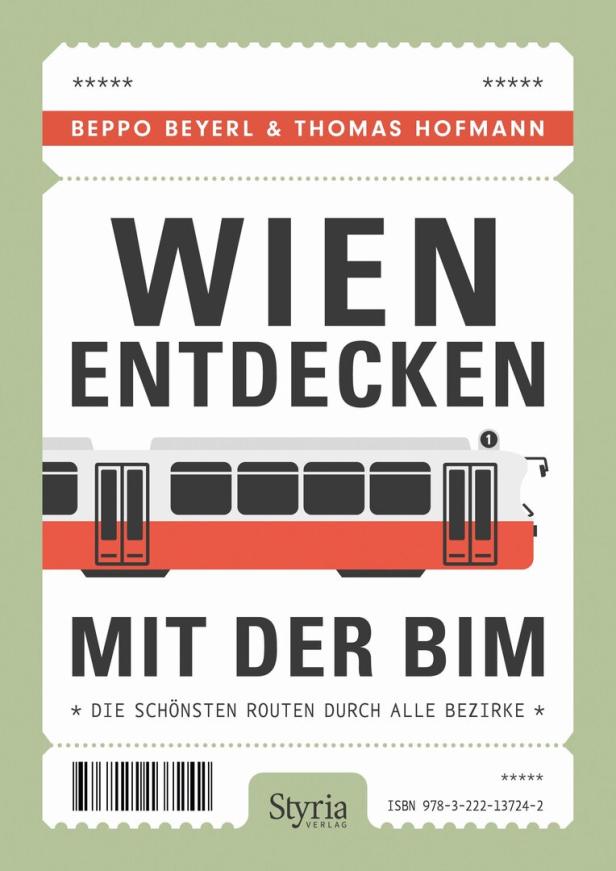 Das Cover des Buches „Wien entdecken mit der Bim“ von Beppo Beyerl & Thomas Hofmann.