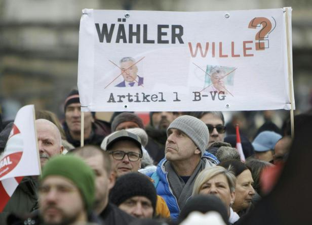 DEMONSTRATION FAIRDENKEN "FÜR UNSER ÖSTERREICH - NEIN ZUR ZUCKERL-KOALITION!!!"