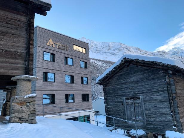 Jugendherberge wellnessHostel4000 Saas-Fee im Winter