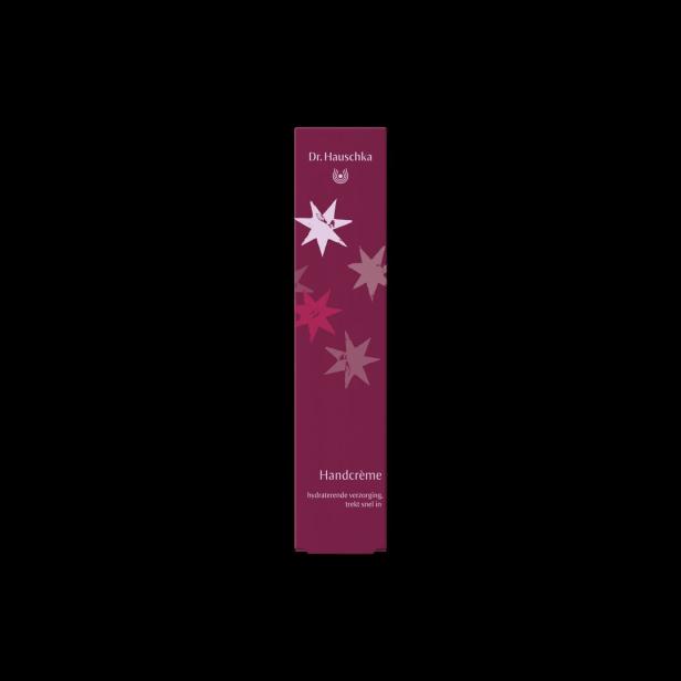 Eine Packung Dr. Hauschka Handcreme mit Sternenmuster.