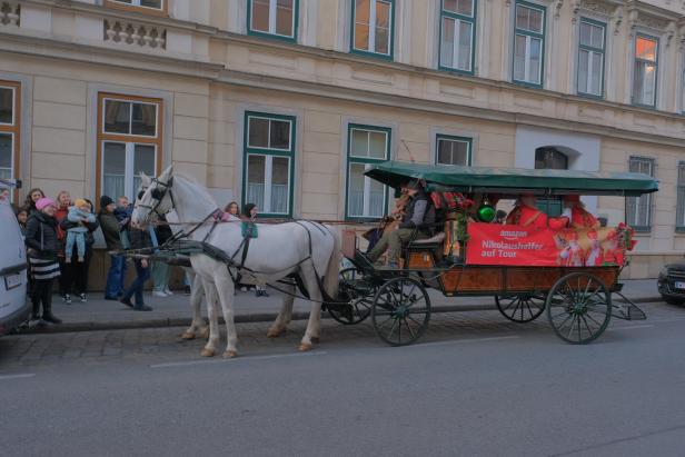 Entzückend! Diese prominenten Nikolos haben Kinder in Wien überrascht