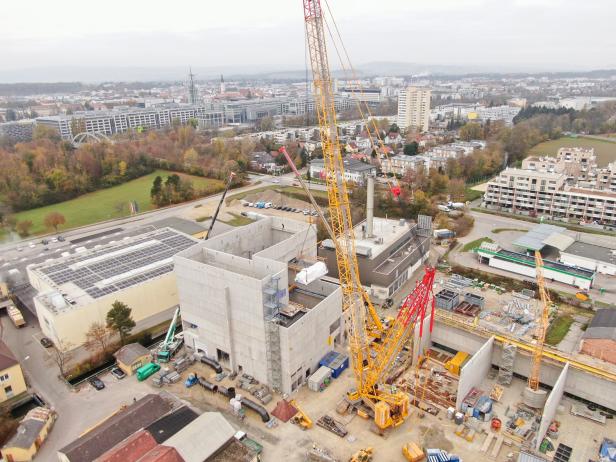 Großbaustelle: In St. Pölten wird bald aus Biomasse mittels Kraft-Wärme-Kopplung Fernwärme und Strom erzeugt