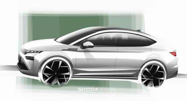 Erste Skizzen: So wird der Škoda Enyaq im Modern Solid Design