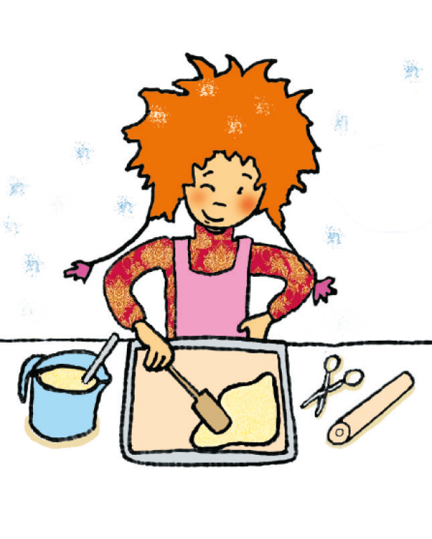 Lilli kocht Schneesterne.