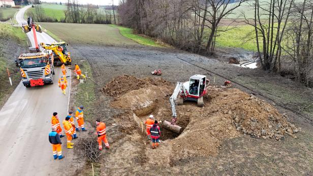 Appell an Bauherrn nach geborstener Gasdruckleitung im Bezirk Amstetten