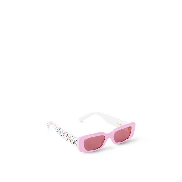 Rosa „LV Multigram“-Sonnenbrille.