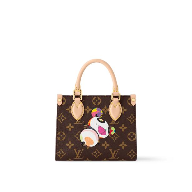 Die „On the Go“-Tasche von Louis Vuitton mit einem bunten Murakami-Design.