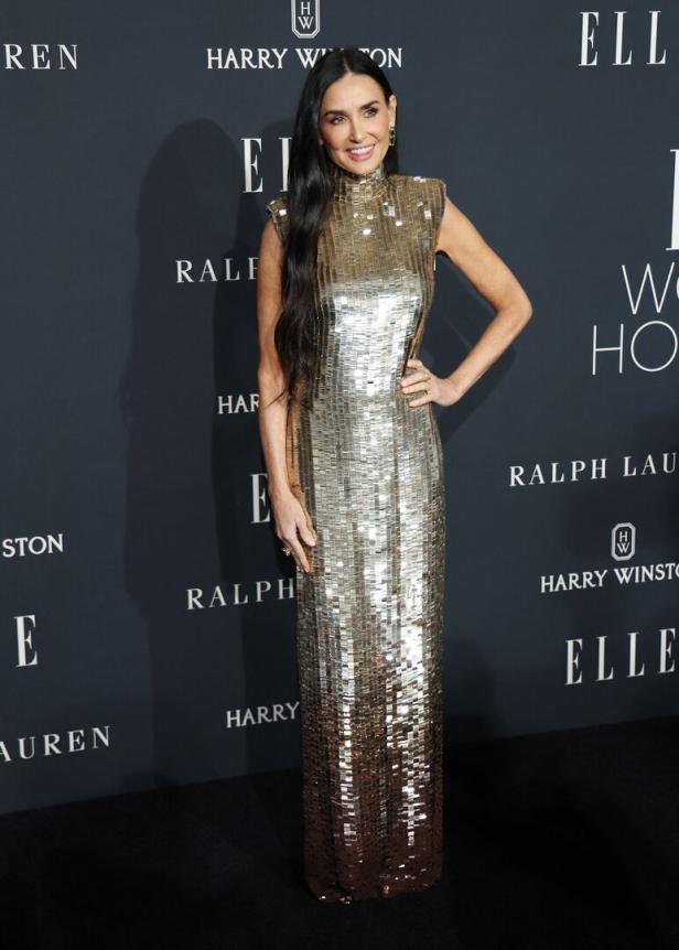 Demi Moore Demi Moore im Glitzer-Kleid
