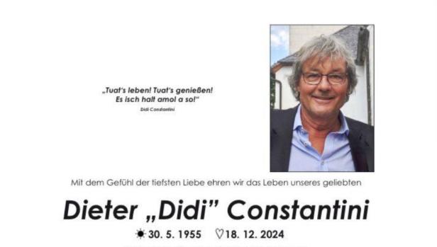 Warum auf Dietmar Constantinis Parte "Dieter" stand