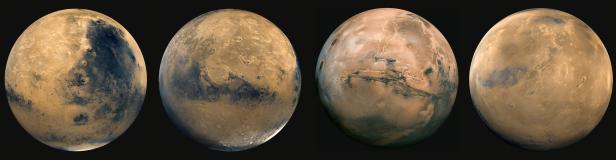 Der Mars aus unteschiedlichen Perspektiven.