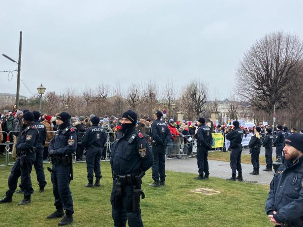 Demo am Ballhausplatz gegen Kickl: "Van der Bellen, schmeiß ihn raus"