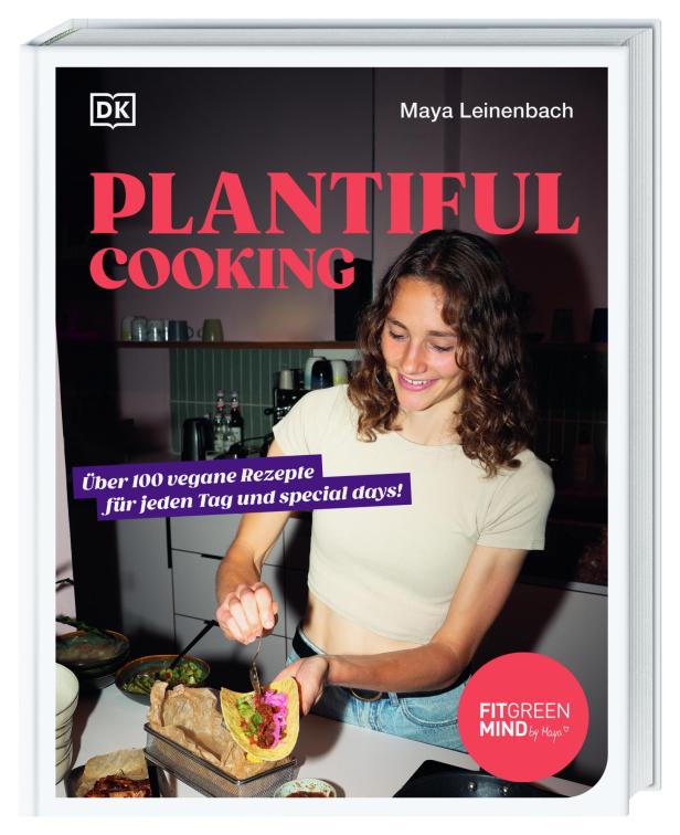 Das Cover des Kochbuchs „Plantiful Cooking“ von Maya Leinenbach.