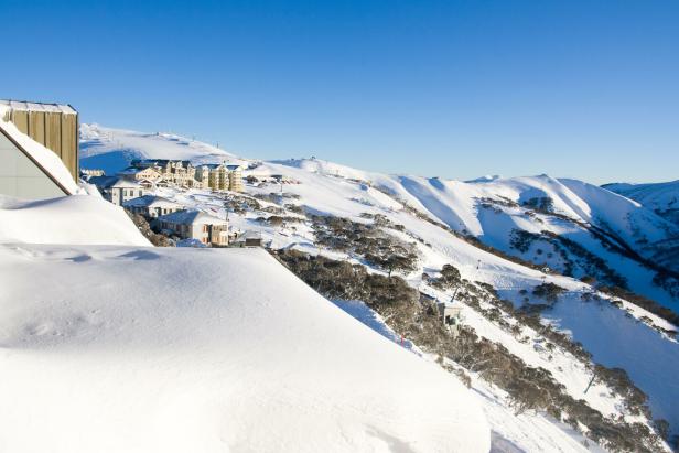 Eine verschneite Winterlandschaft - in Australien.