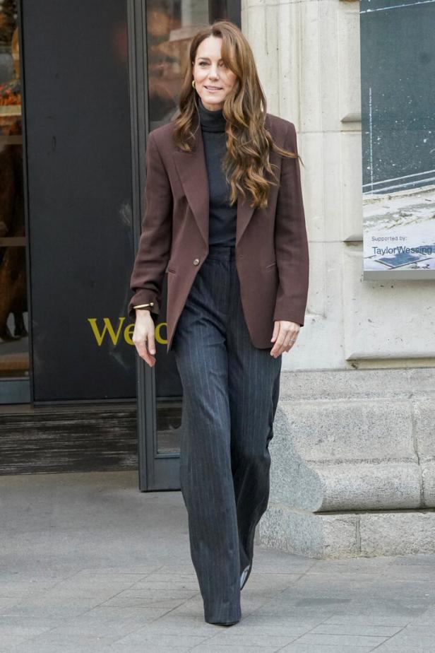 Kate visits National Portrait Gallery, in London Auf diesen österreichischen Designer setzte jetzt Prinzessin Kate