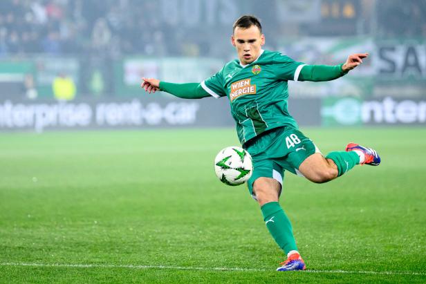 FUSSBALL/CONFERENCE LEAGUE/6. RUNDE: SK RAPID - FC KOPENHAGEN Niki Wurmbrand: Rapid-Aufsteiger und Millionenmann mit Bodenhaftung