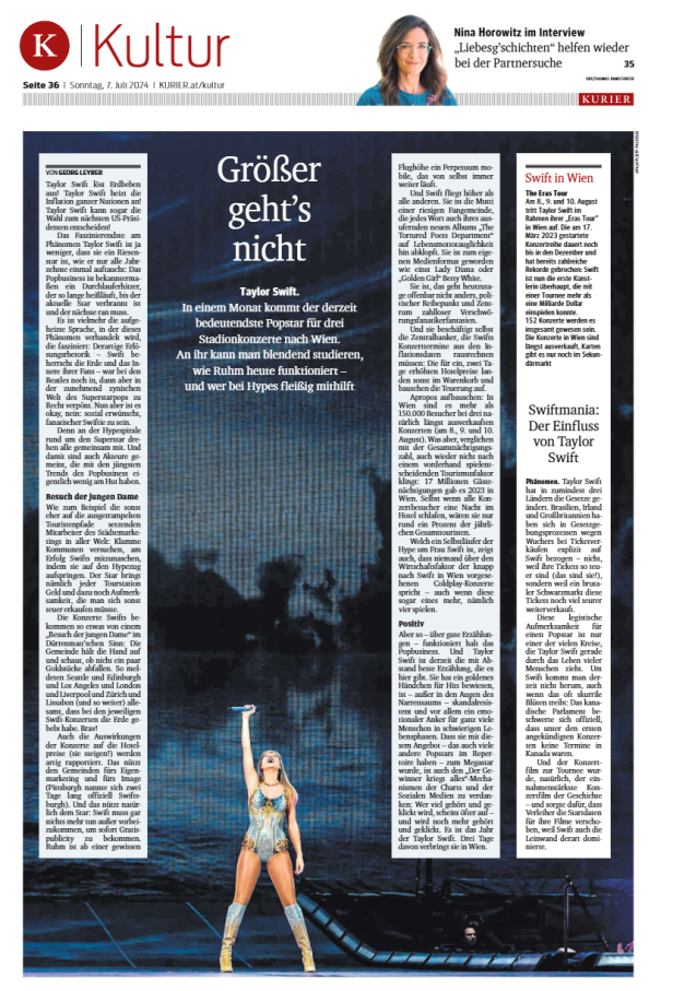 Layout: "Taylor Swift: Größer geht's nicht"