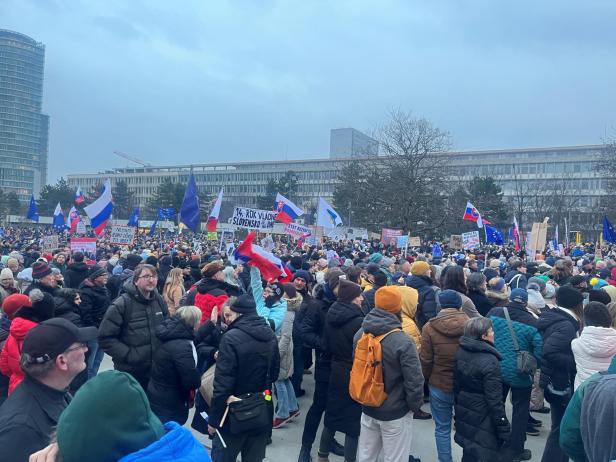 Protest in Bratislava am Freitag