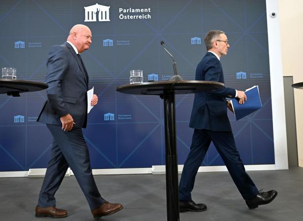 KOALITION: PRESSESTATEMENT VON FPÖ UND ÖVP: STOCKER (ÖVP) / KICKL (FPÖ)