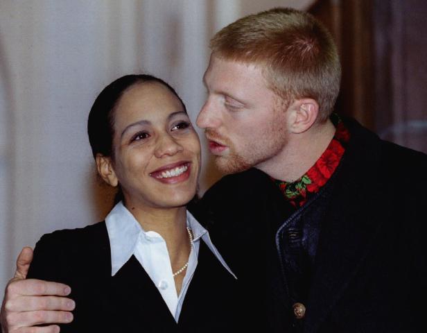 Boris Becker mit seiner damaligen Frau Barbara Becker.
