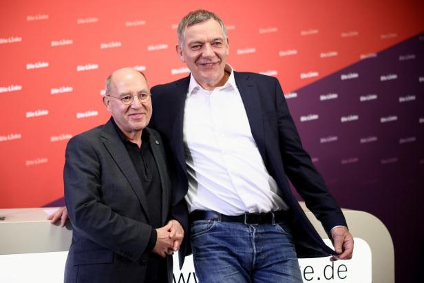 Die Linke press conference in Berlin