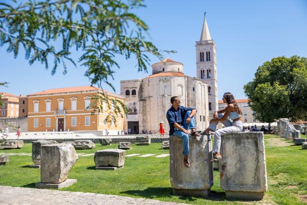 Das Forum Romanum in Zadar.