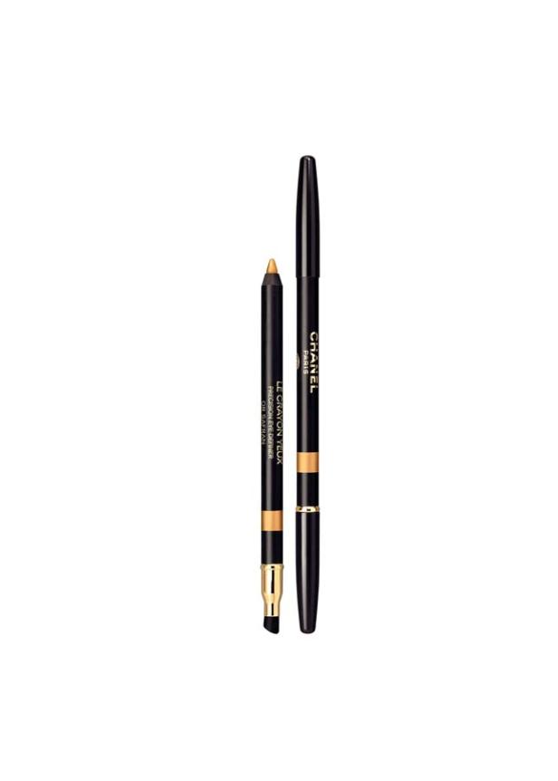 Zwei Chanel „Le Crayon Yeux“-Augenkonturenstifte in Schwarz und Gold.