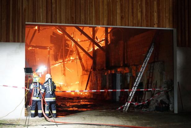 NÖ: Brandkatastrophe vernichtete Bauernhof