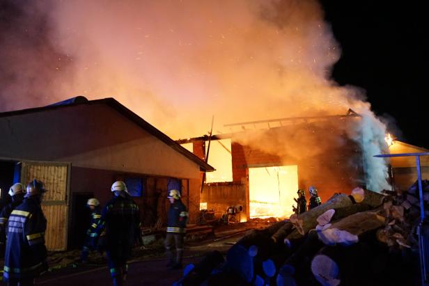 NÖ: Brandkatastrophe vernichtete Bauernhof
